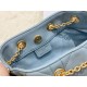 Dior Ammi Small Bag in Blue Macrocannage Lambskin