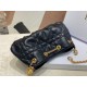 Dior Ammi Small Bag in Black Macrocannage Lambskin