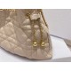 Dior Ammi Medium Bag in Sand Pink Macrocannage Lambskin