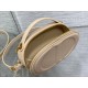 Dior CD Signature Oval Camera Bag in Beige Calfskin