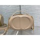 Dior CD Signature Oval Camera Bag in Beige Calfskin