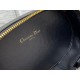 Dior CD Signature Oval Camera Bag in Black Calfskin