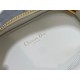 Dior CD Signature Oval Camera Bag in White Calfskin