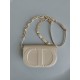 Dior CD Signature Chain Bag in Beige Calfskin