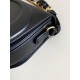 Dior CD Signature Chain Bag in Black Calfskin