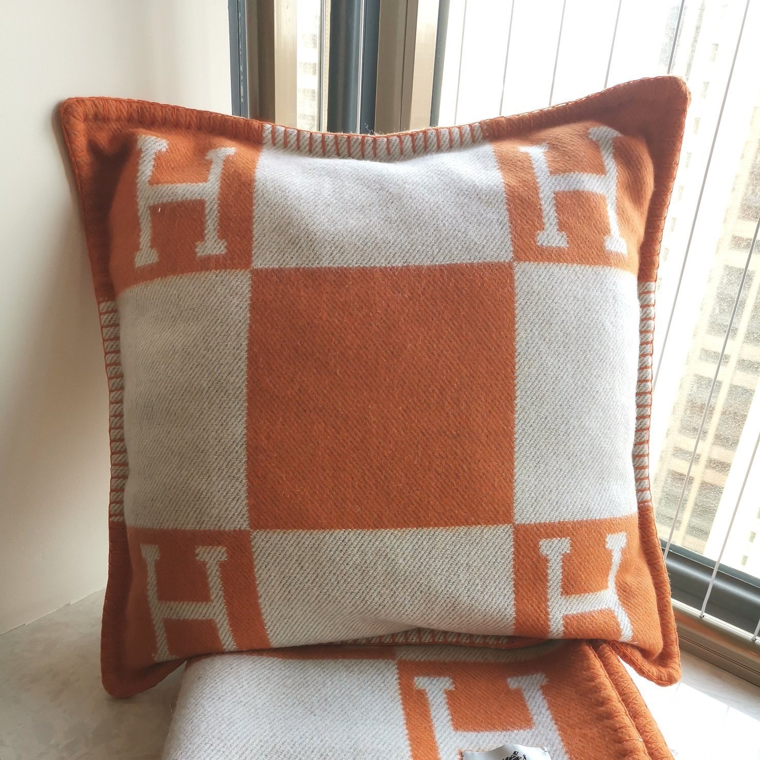 Hermes Orange Small Avalon Pillow Cover