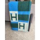 Hermes Emeraude Avalon Bayadere Throw Blanket