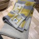 Hermes Jaune Avalon Bayadere Throw Blanket