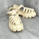 Prada Foam Sandals in Quartz Rubber