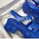 Prada Foam Sandals in Blue Rubber