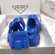 Prada Foam Sandals in Blue Rubber