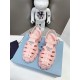 Prada Foam Sandals in Light Pink Rubber