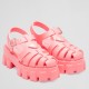 Prada Foam Sandals in Pink Rubber