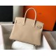 Hermes Birkin 30 Bag in Trench Clemence Leather with GHW