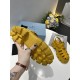 Prada Foam Sandals in Yellow Rubber