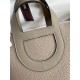 Hermes In The Loop 18 Handmade Bag in Gris Asphalt Clemence Leather