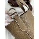 Hermes In The Loop 18 Handmade Bag in Taupe Clemence Leatherther