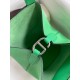 Hermes In The Loop 18 Handmade Bag in Vert Comics Clemence Leather