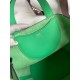 Hermes In The Loop 18 Handmade Bag in Vert Comics Clemence Leather