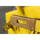 Hermes Birkin 30 Bag in Yellow Clemence Leather with GHW