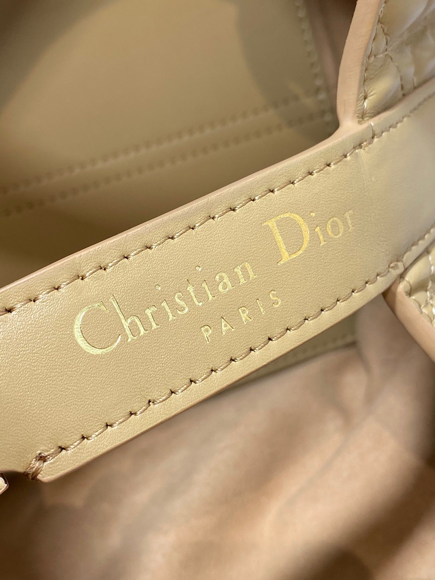 Dior Toujours Small Bag in Tan Macrocannage Calfskin