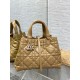 Dior Toujours Medium Bag in Tan Macrocannage Calfskin