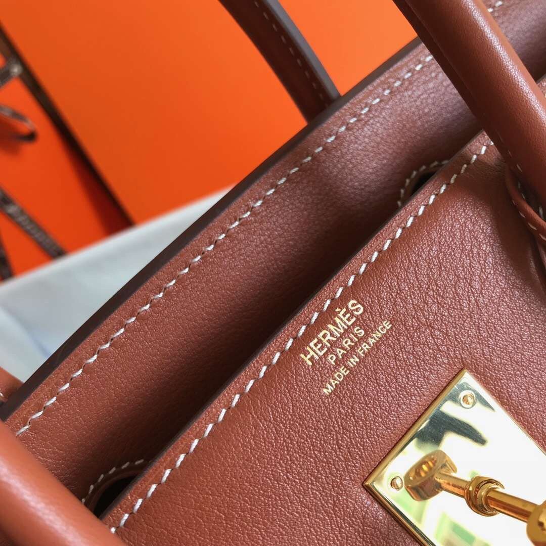 Hermes Birkin 30 Bag in Canvas With Barenia Leather