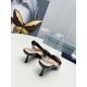 Prada Slingbacks Pumps 45mm In Black Patent Leather