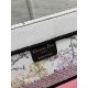 Dior Medium Book Tote Bag In White Multicolor Florilegio Embroidery