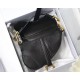 Dior Saddle Micro Bag In Black Goatskin