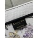 Dior Large Book Tote Bag In White Multicolor Florilegio Embroidery