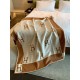 Hermes Avalon Throw Blanket in Camel Wool and Cashmere