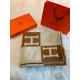 Hermes Avalon Throw Blanket in Camel Wool and Cashmere