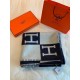 Hermes Avalon Throw Blanket in Blue Wool and Cashmere