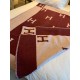 Hermes Avalon Throw Blanket in Fuchsia Wool and Cashmere