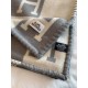 Hermes Avalon Throw Blanket in Grey Wool and Cashmere