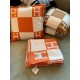 Hermes Avalon Throw Blanket in Orange Wool and Cashmere