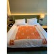 Hermes Avalon Throw Blanket in Orange Wool and Cashmere