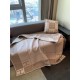 Hermes Avalon III Throw Blanket in Beige Wool and Cashmere