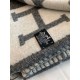 Hermes Avalon III Throw Blanket in Grey Wool and Cashmere