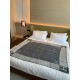 Hermes Avalon III Throw Blanket in Grey Wool and Cashmere