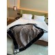 Hermes Avalon III Throw Blanket in Black Wool and Cashmere