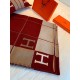 Hermes Avalon III Throw Blanket in Red Wool and Cashmere