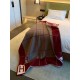 Hermes Avalon III Throw Blanket in Red Wool and Cashmere