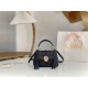 Chloe Penelope Mini Shoulder Bag in Black Grained Calfskin