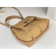 Chloe Penelope Small Shoulder Bag in Beige Grained Calfskin