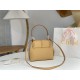 Chloe Penelope Small Shoulder Bag in Beige Grained Calfskin