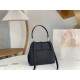 Chloe Penelope Small Shoulder Bag in Black Grained Calfskin