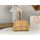 Chloe Penelope Medium Shoulder Bag in Beige Grained Calfskin