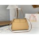 Chloe Penelope Medium Shoulder Bag in Beige Grained Calfskin